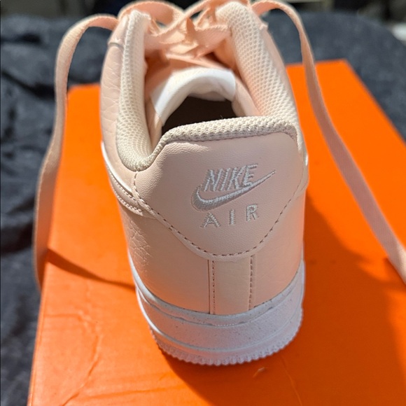 Nike Women's Coral and White Sneakers - Picture 2 of 9